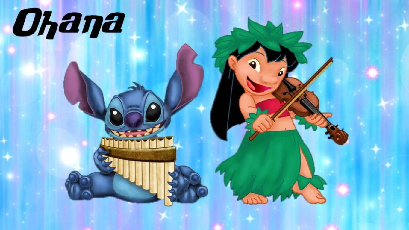 Ohana Lilo And Stitch Disney Wallpaper
