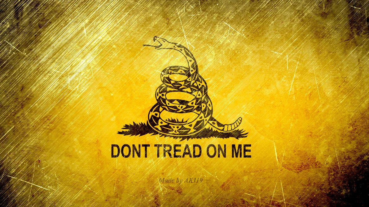 Old Gadsden Flag Faded Wallpaper