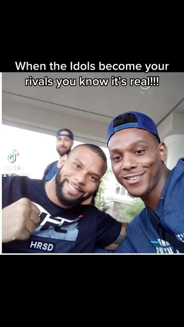 Old Photo Of Jamahal Hill And Thiago Santos Wallpaper