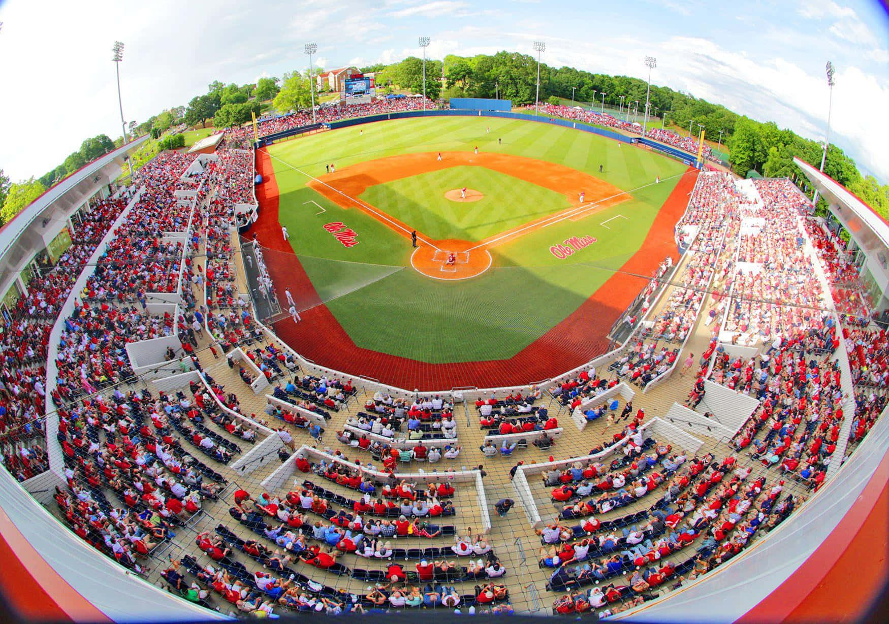 Ole Miss Wide Football Stadium Wallpaper