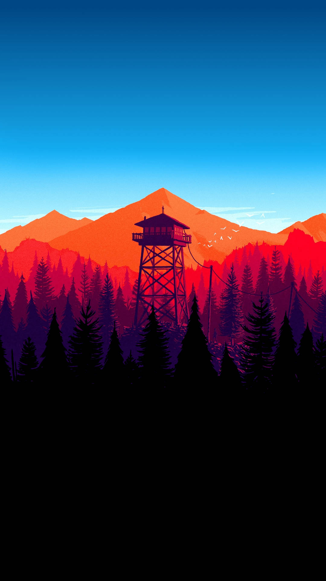 Download free 4k Dual Monitor Watchtower In Forest Wallpaper -  MrWallpaper.com