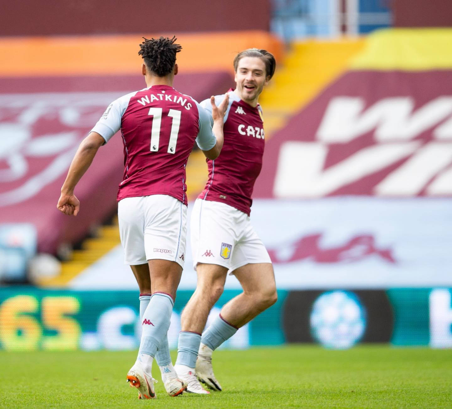 Ollie Watkins With Jack Grealish Wallpaper