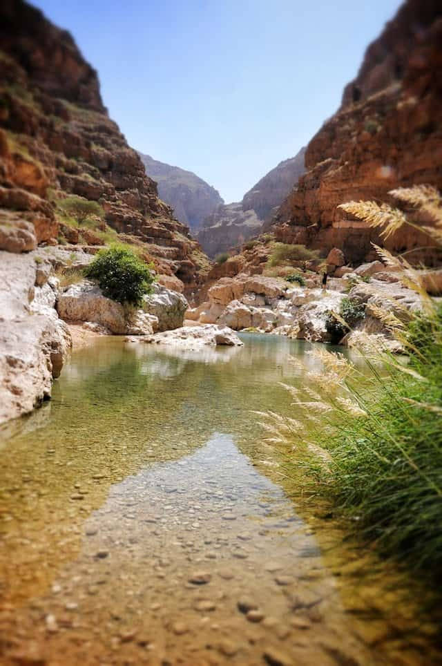 Oman River And Mountain View Wallpaper