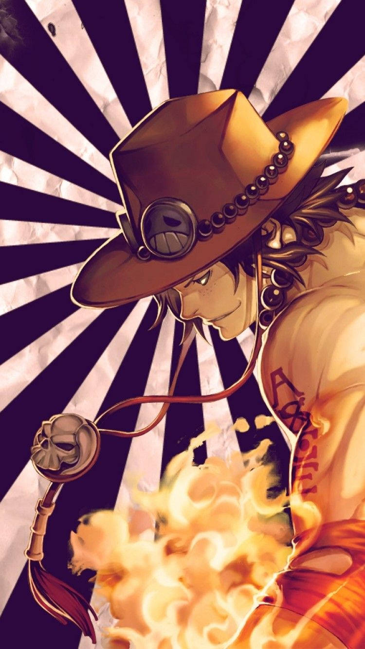 One Piece Ace Anime Character Wallpaper