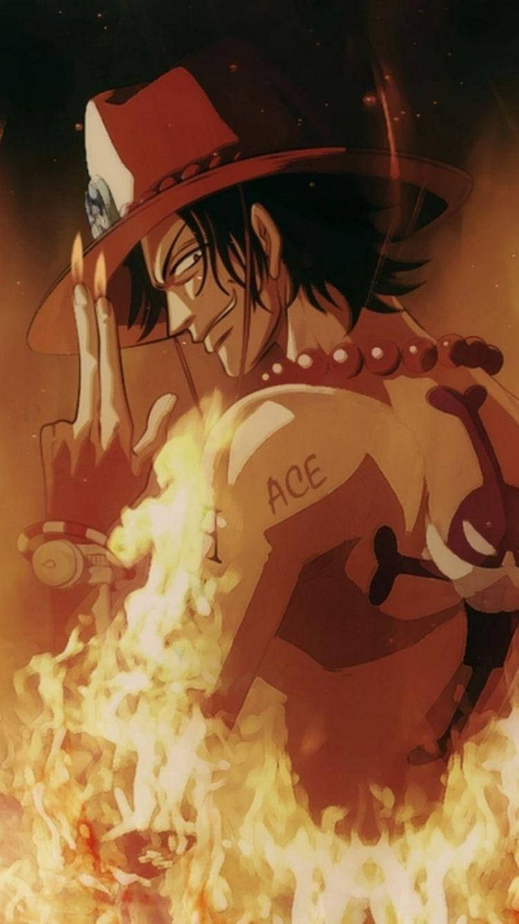 One Piece Ace Fire Fingers Wallpaper