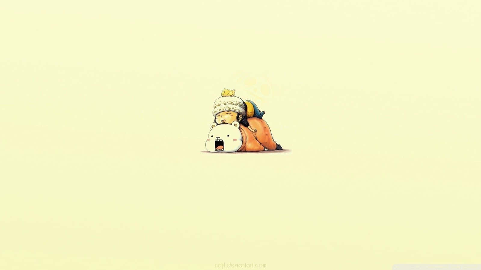 One Piece Chibi Trafalgar Law Wallpaper