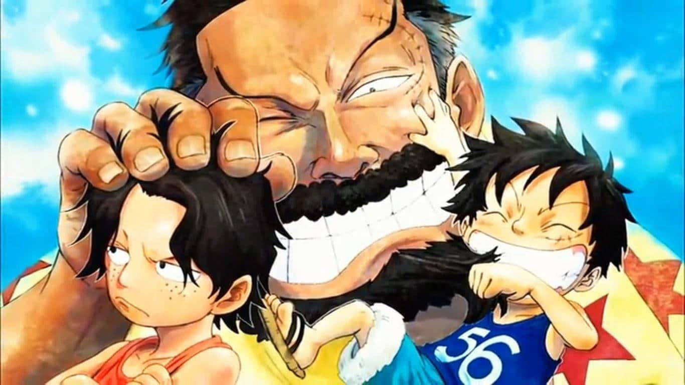 One Piece Garpand Grandsons Wallpaper