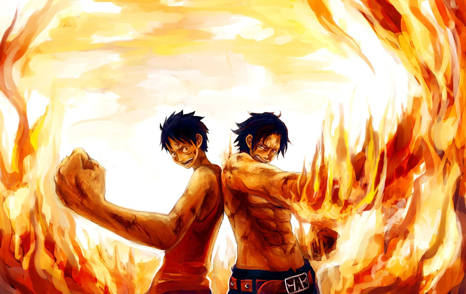 One Piece Live Luffy With Ace Wallpaper