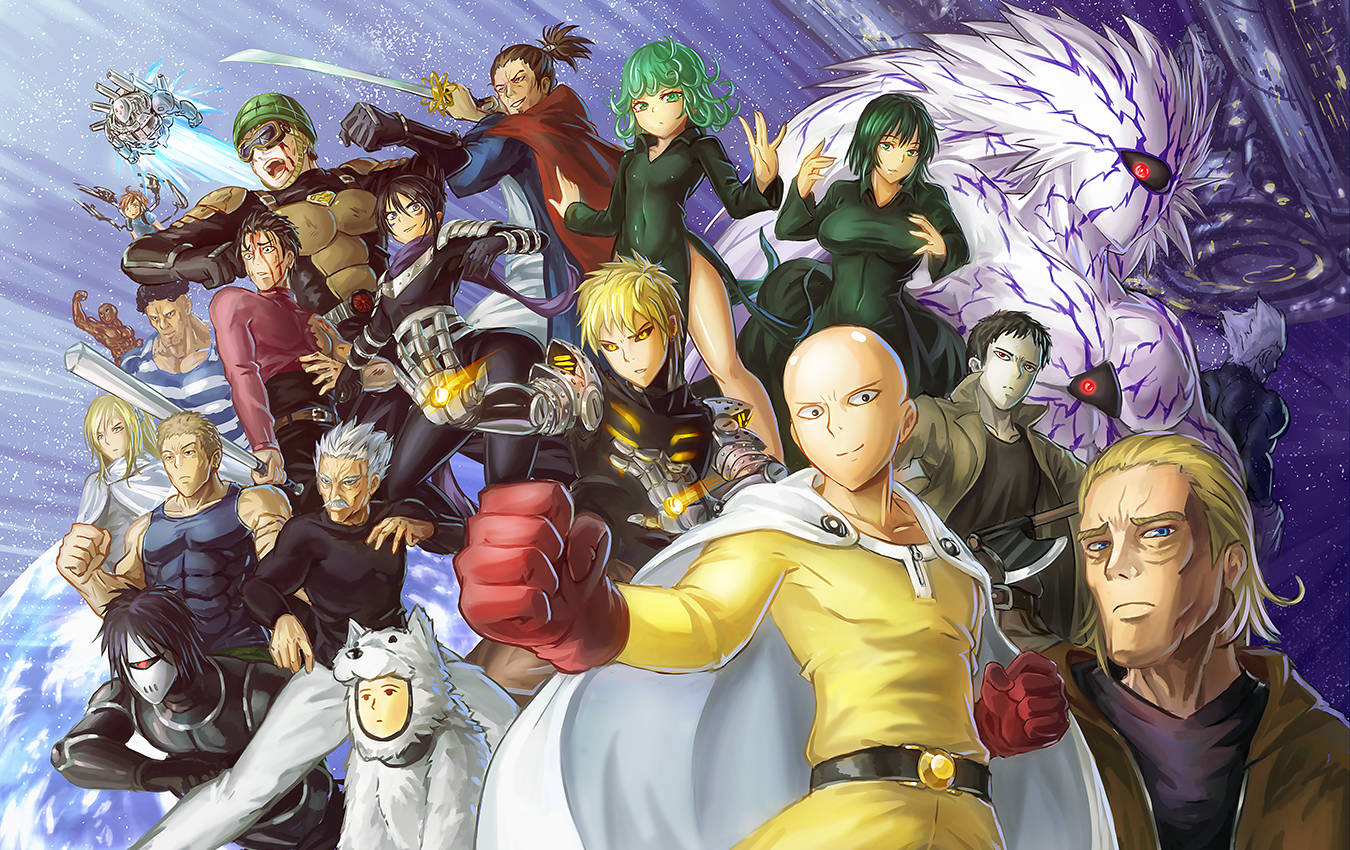 One Punch Man Anime Characters Wallpaper