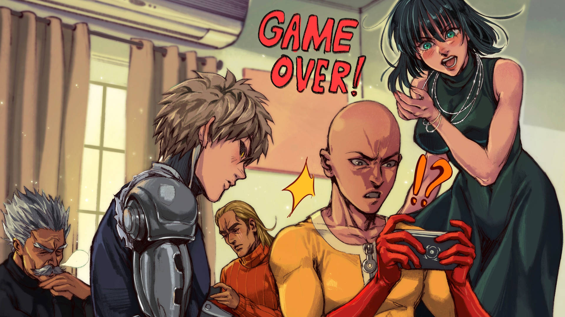 One Punch Man Game Over Wallpaper