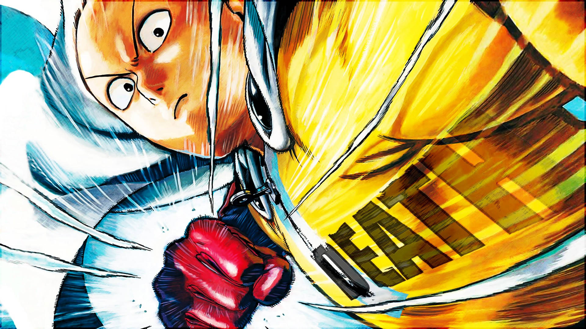 One Punch Man Saitama Death Punch Wallpaper