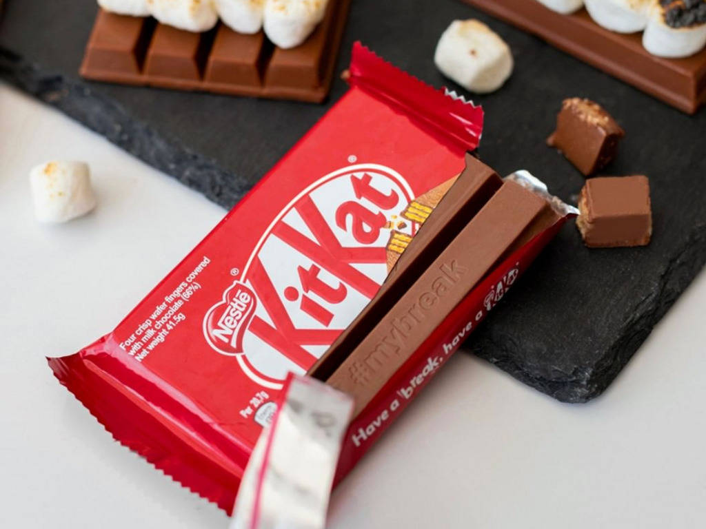 Opened Kit Kat Marshmallows Wallpaper