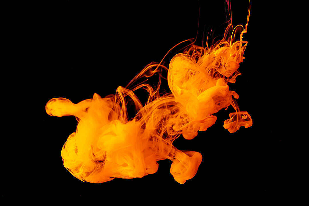 Orange Abstract Smoke Hd Wallpaper