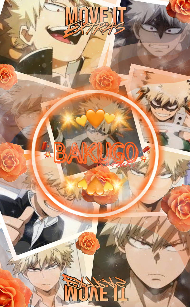 Orange Aesthetic My Hero Academia Katsuki Bakugo Wallpaper