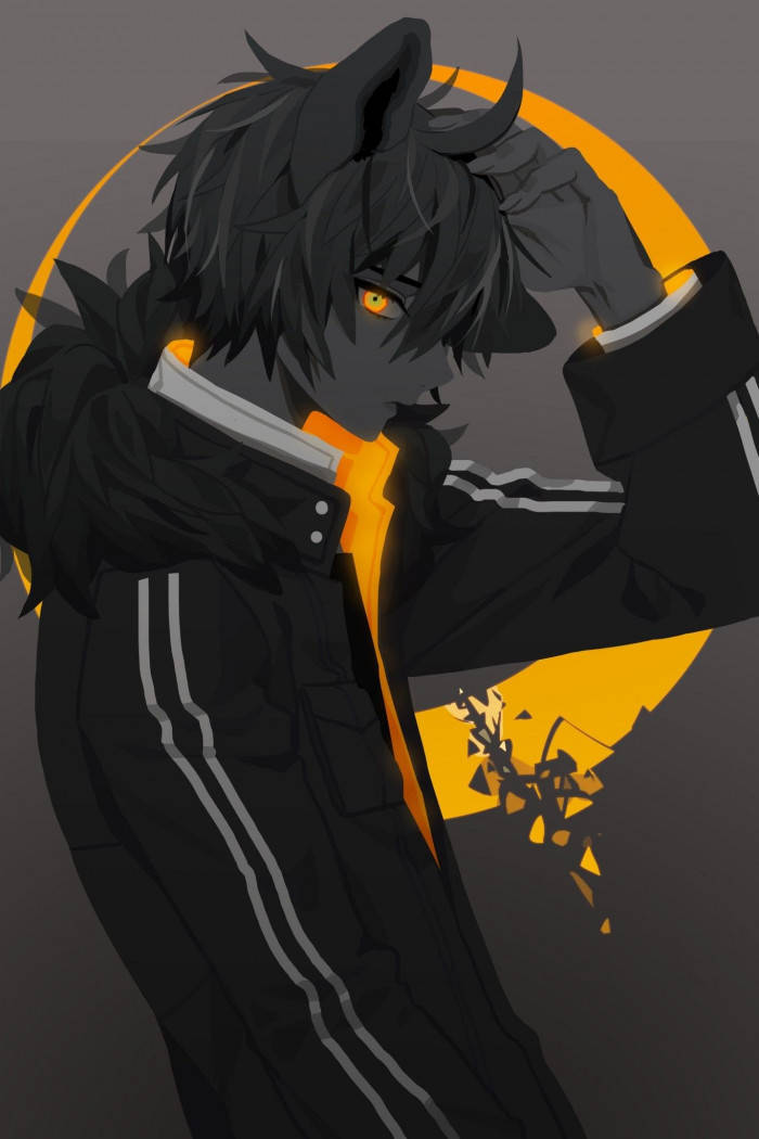 Orange Demon Boy Anime Wallpaper