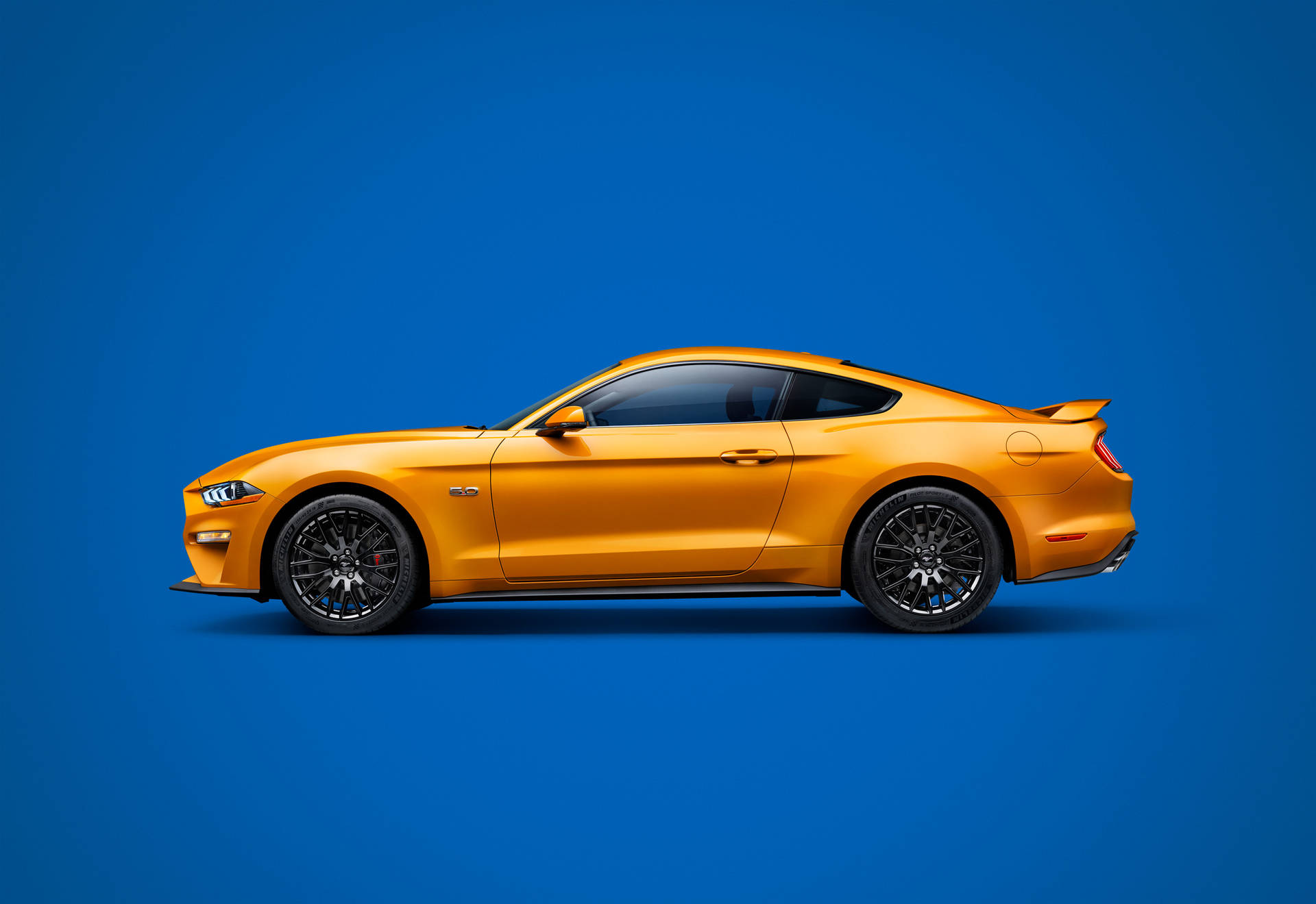 Orange Ford Mustang Gt Wallpaper