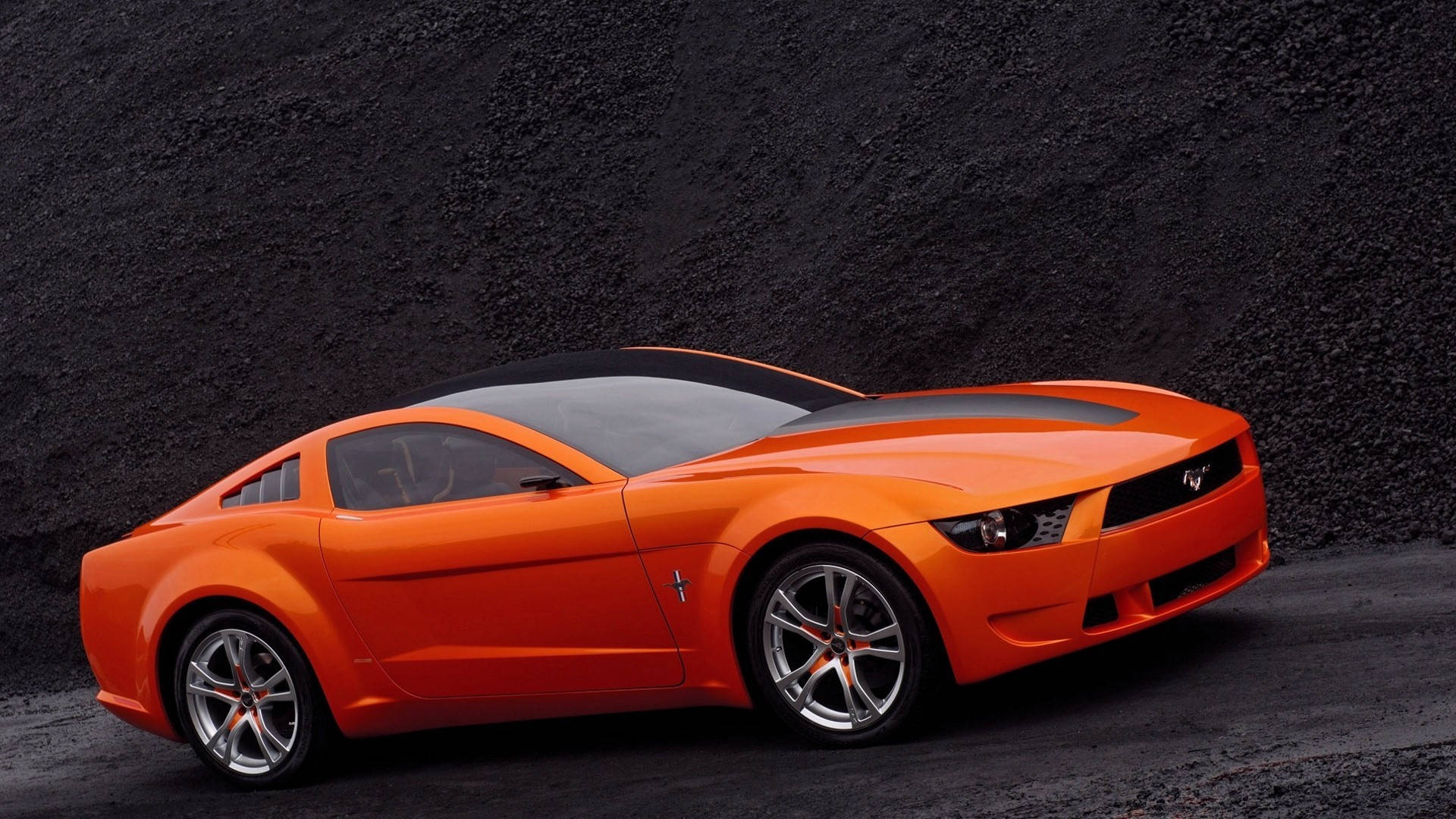 Orange Giugiaro Ford Mustang Wallpaper