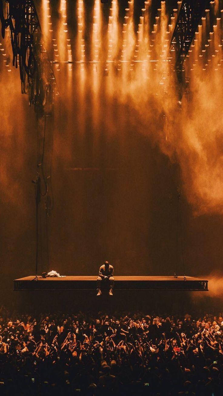 Orange Stage Kanye West Android Wallpaper