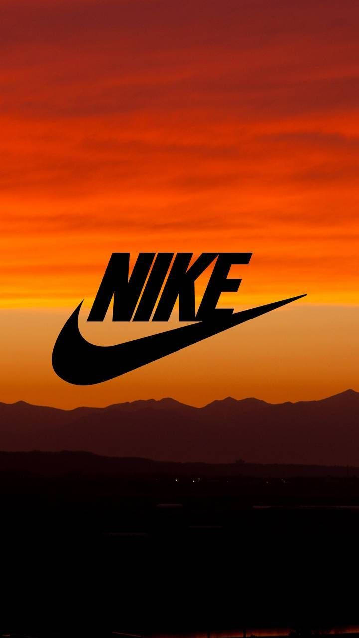 Orange Sunset Nike Iphone Wallpaper