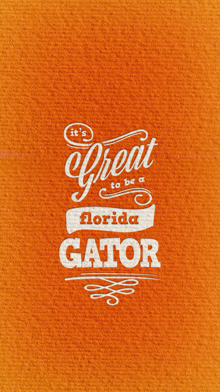 Orange University Of Florida Poster Wallpaper