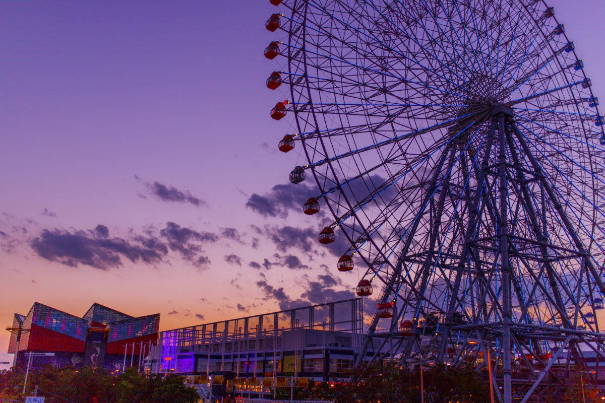 Osaka Giant Ferris Wheel Wallpaper