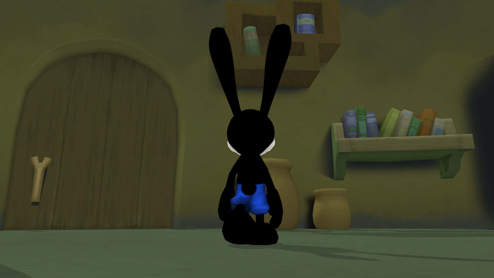 Oswald The Lucky Rabbit In Room Wallpaper