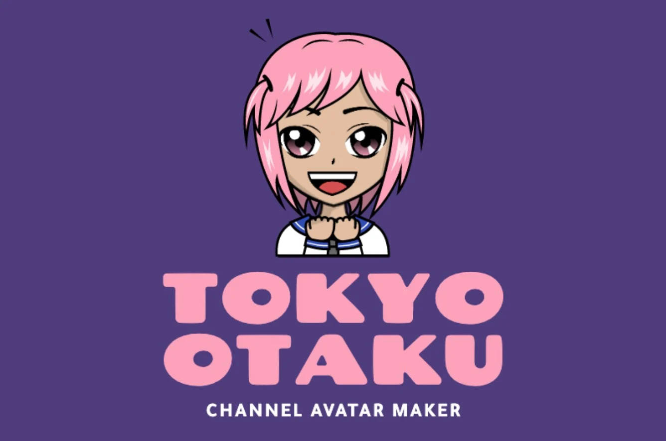 Otaku Girl Gamer Logo Wallpaper