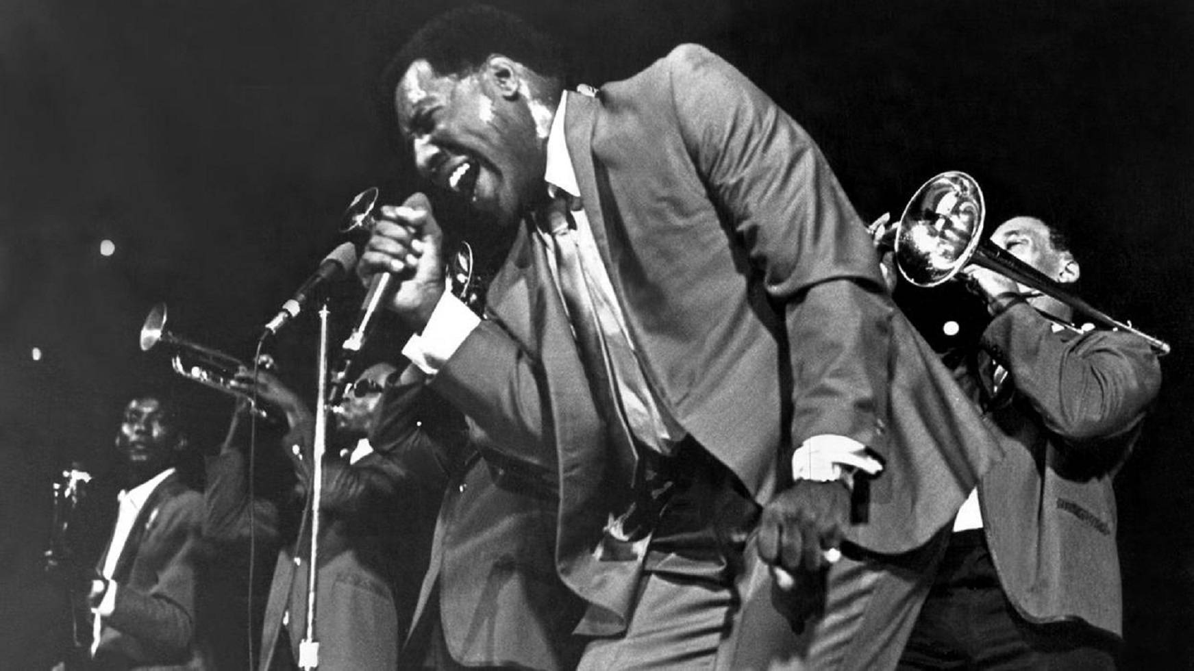 Otis Redding Singing With A Brass Band Wallpaper