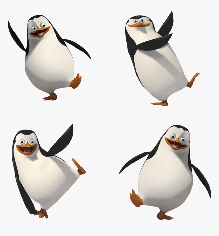Our Feathered Heroes: Penguins Of Madagascar In Action Wallpaper