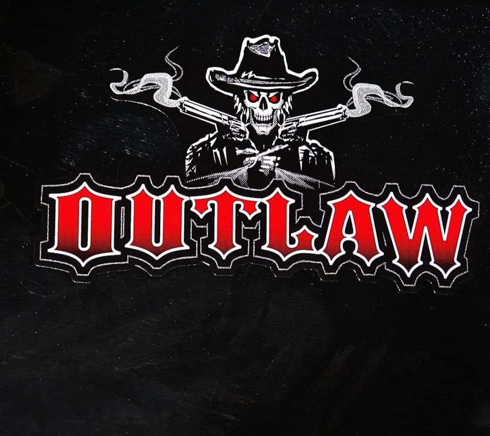 Outlaw Skull Cowboy Double Revolver Wallpaper