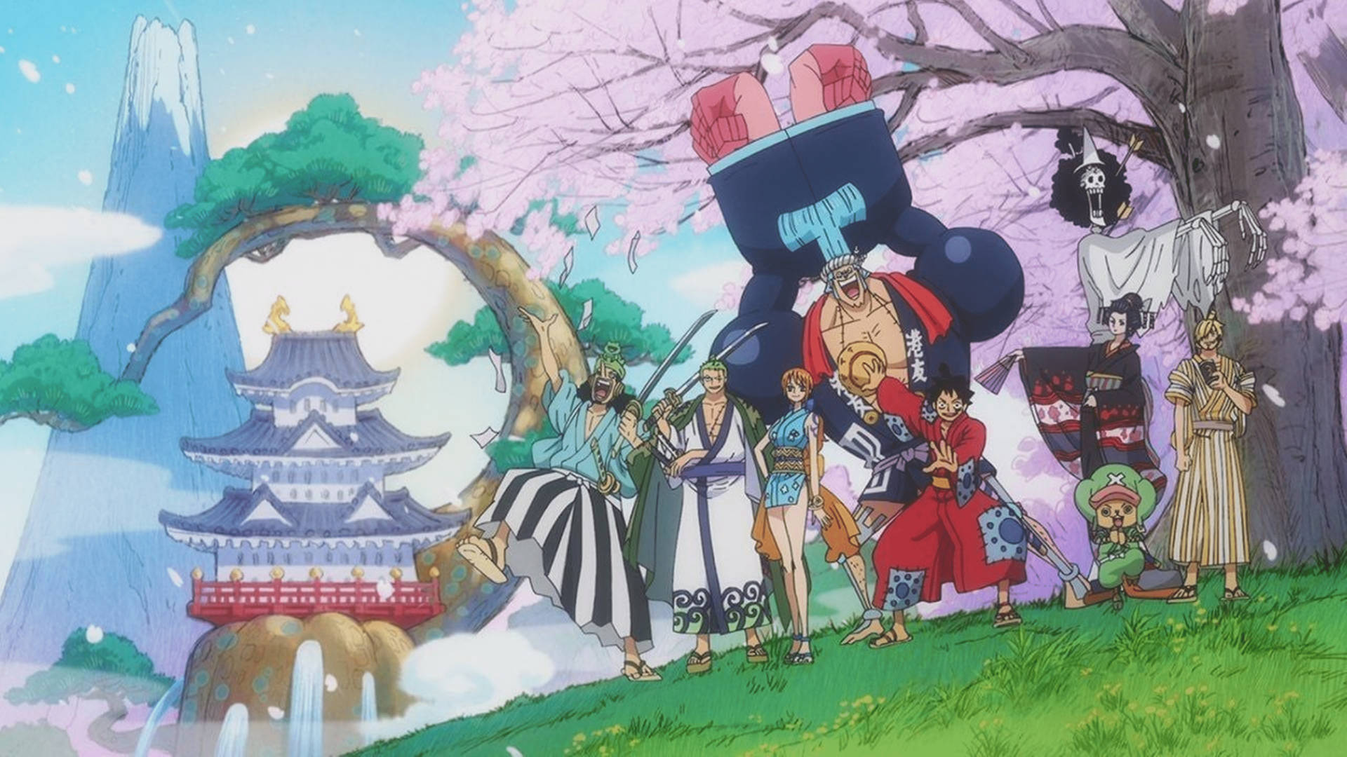One piece wano wallpaper hotsell