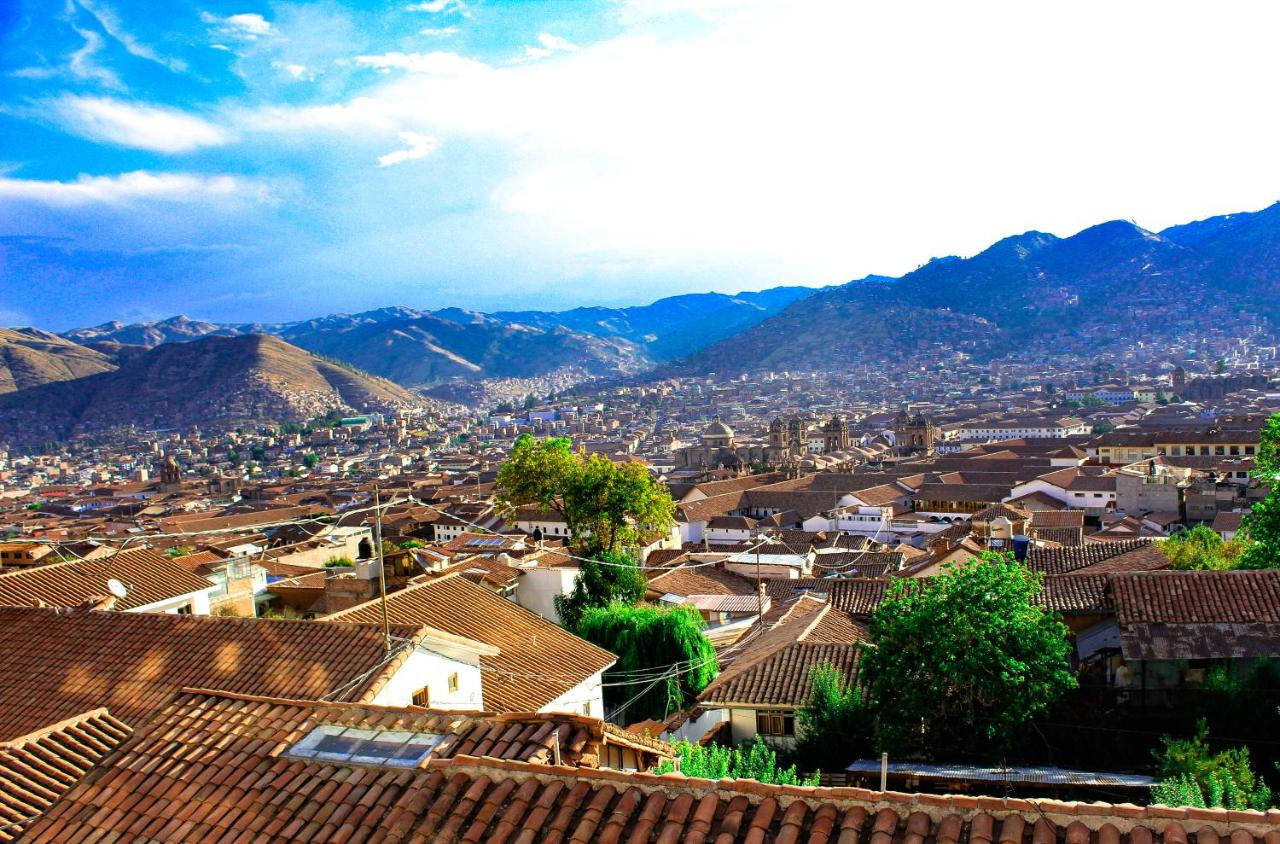 Overlooking The Stunning Cityscape Of Cusco, Peru From Mirador De San Blas Wallpaper