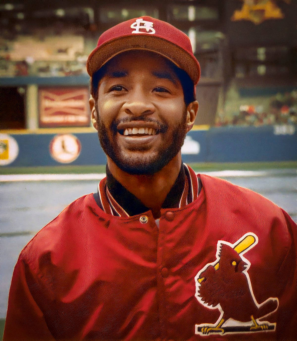 Ozzie Smith In Red Attire Wallpaper