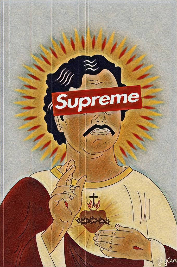 Pablo Escobar Supreme Artwork Wallpaper