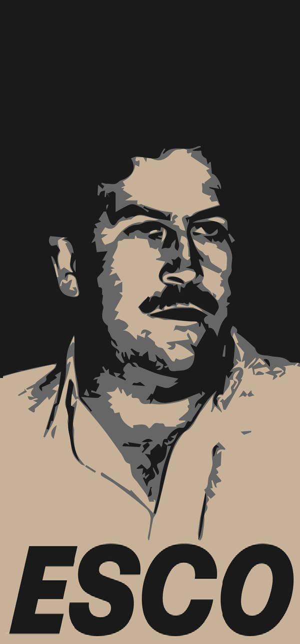Pablo Escobar Vintage Artwork Wallpaper