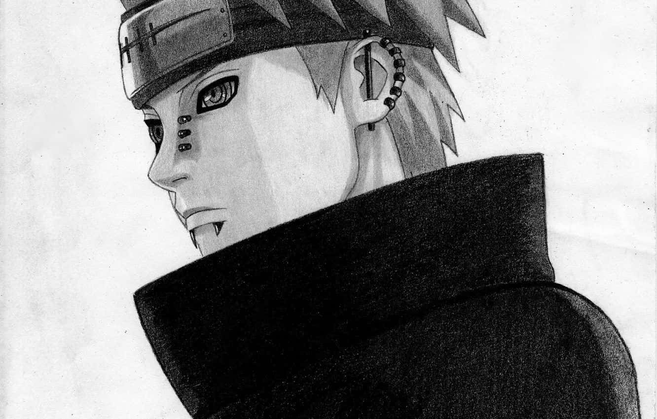 Pain Akatsuki Charcoal Drawing Wallpaper