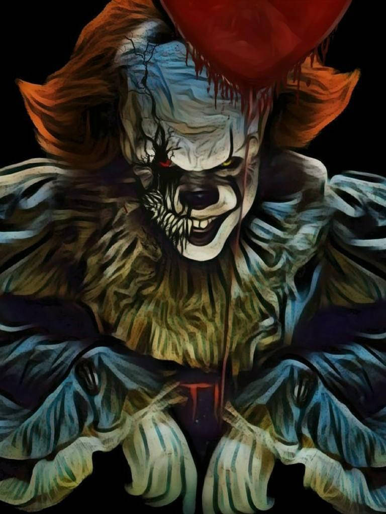 Painting Of Pennywise Wallpaper