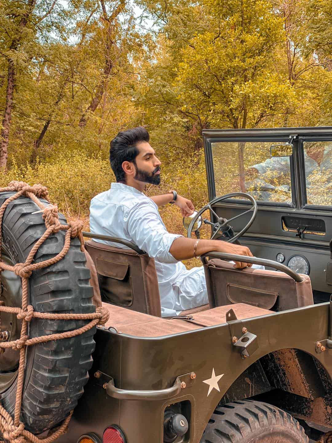 Parmish Verma Driving A Willys Wallpaper