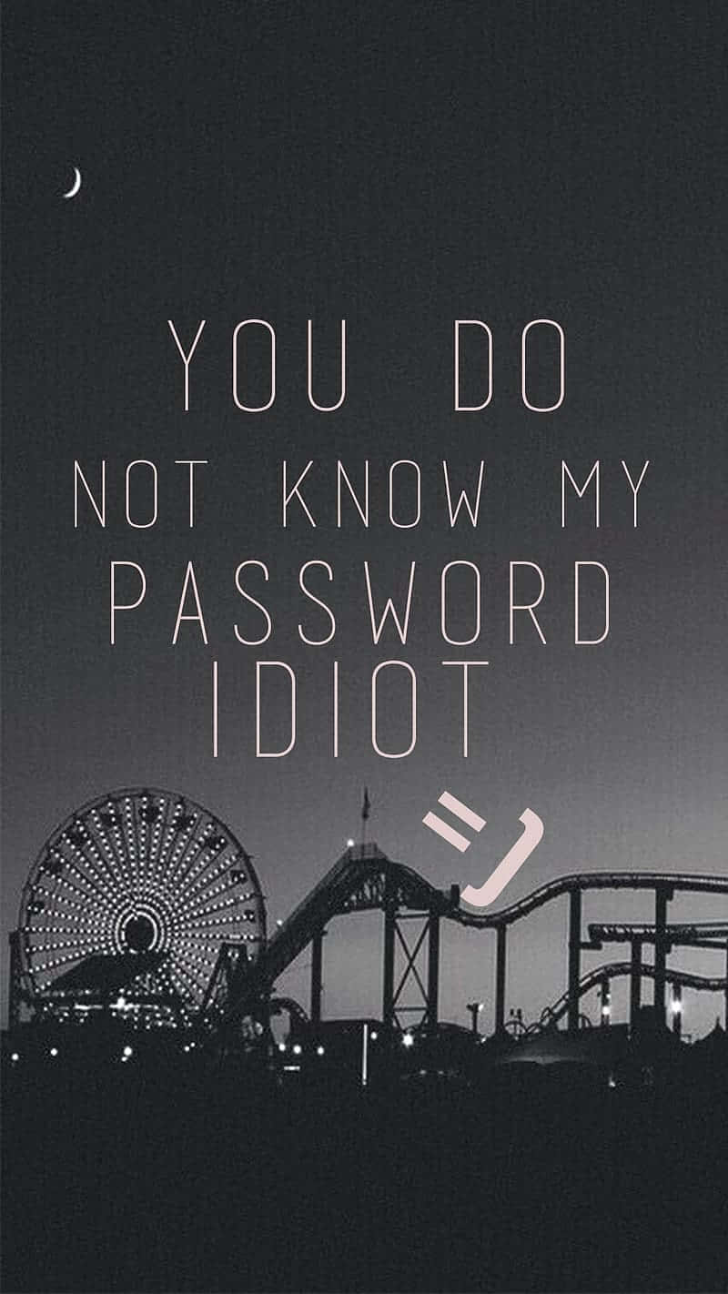 Password Idiot Amusement Park Silhouette Wallpaper