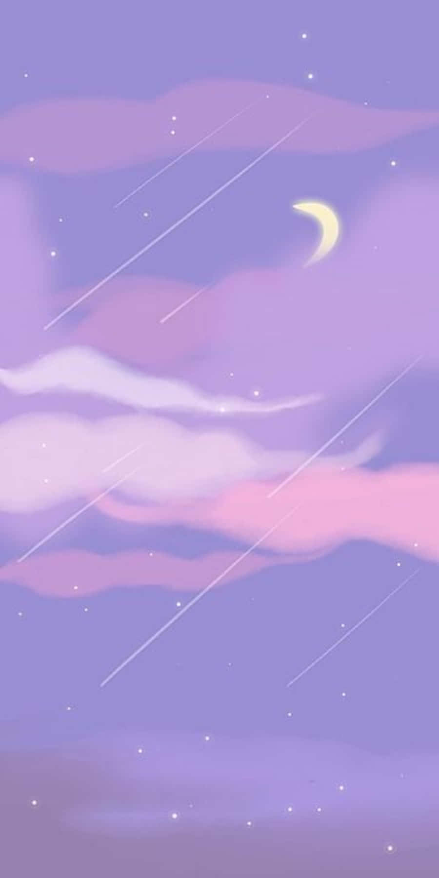 Pastel Cute Pink Purple Sky Digital Art Wallpaper