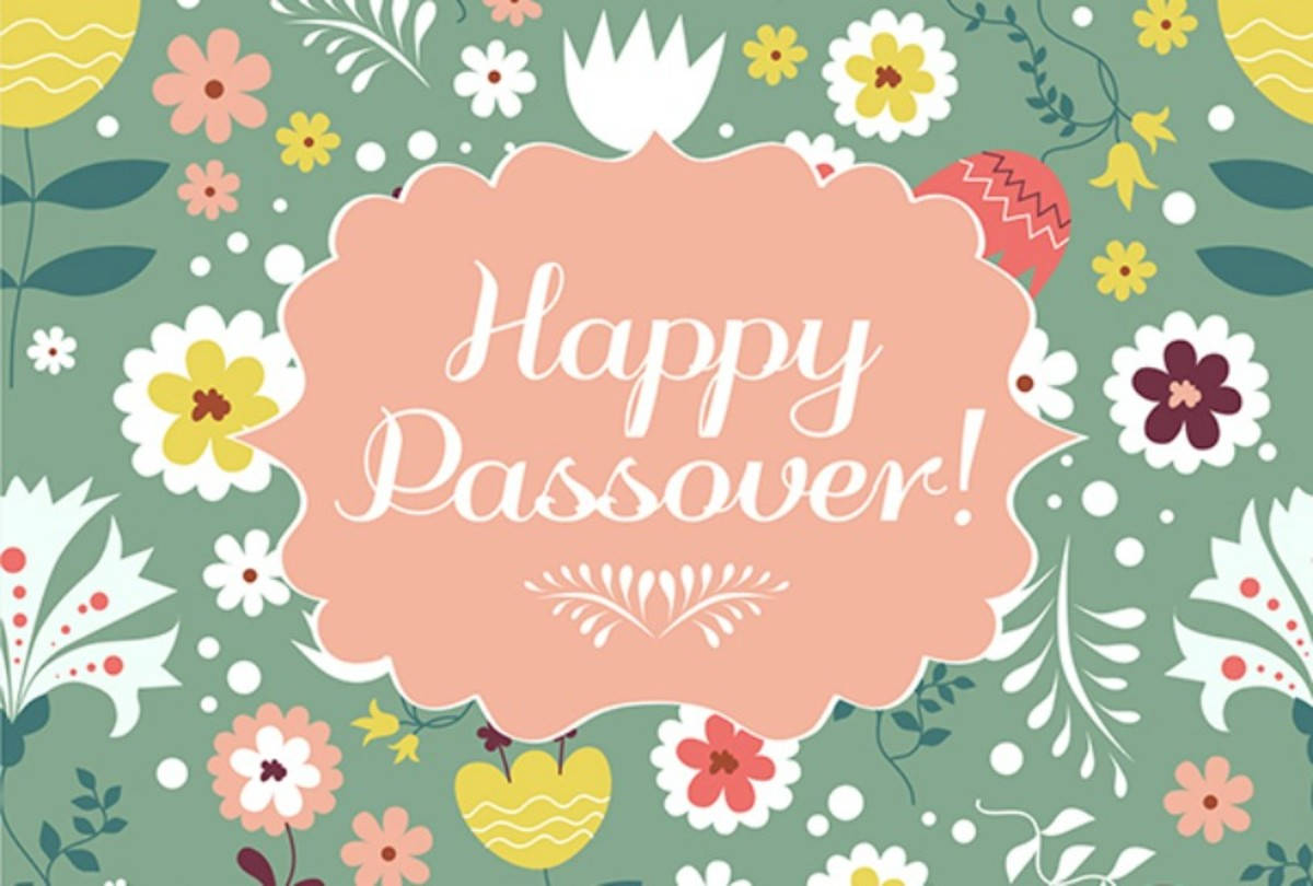 Pastel Passover Greetings Wallpaper