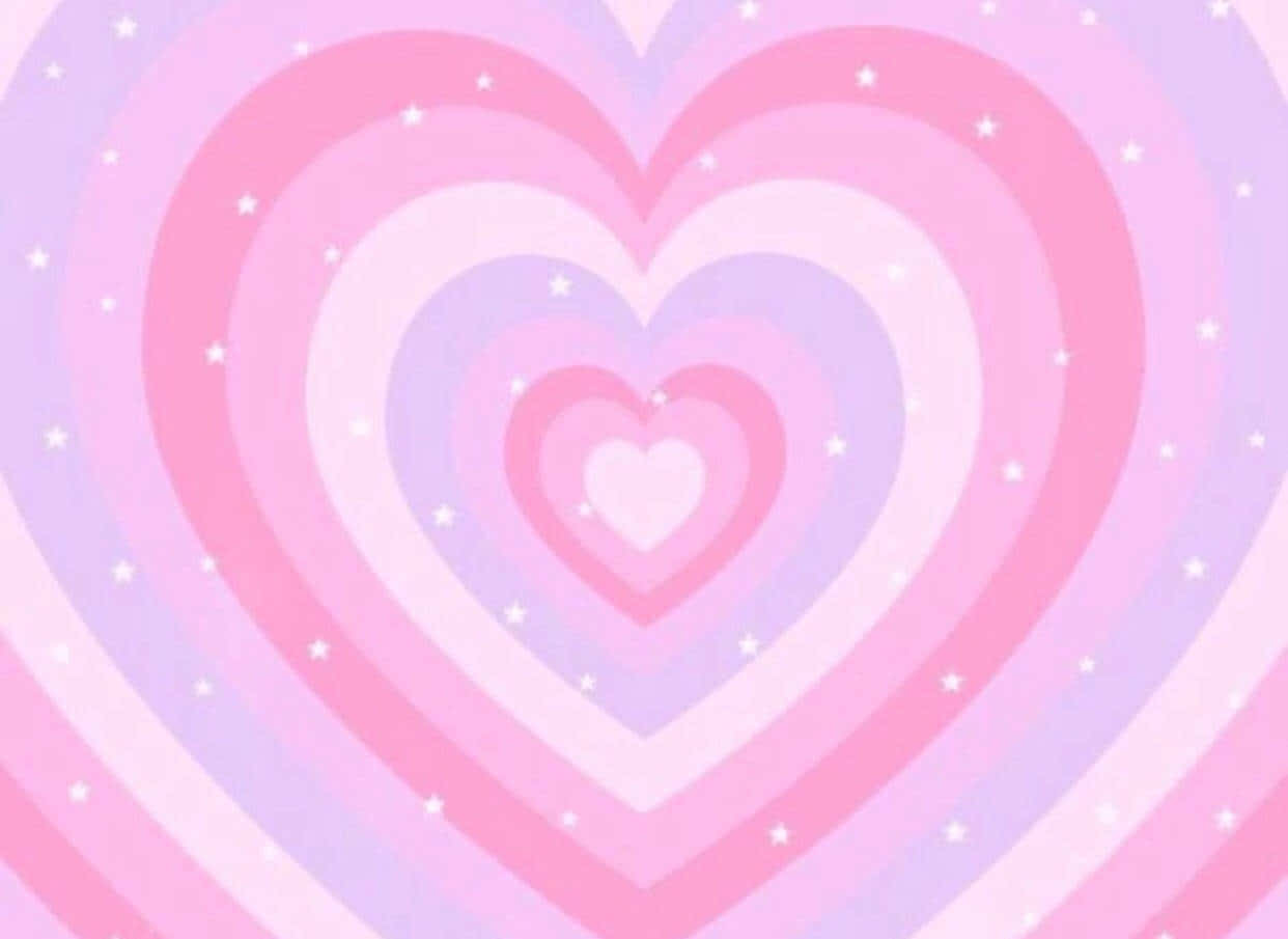 Pastel Pink Hearts Desktop Background Wallpaper