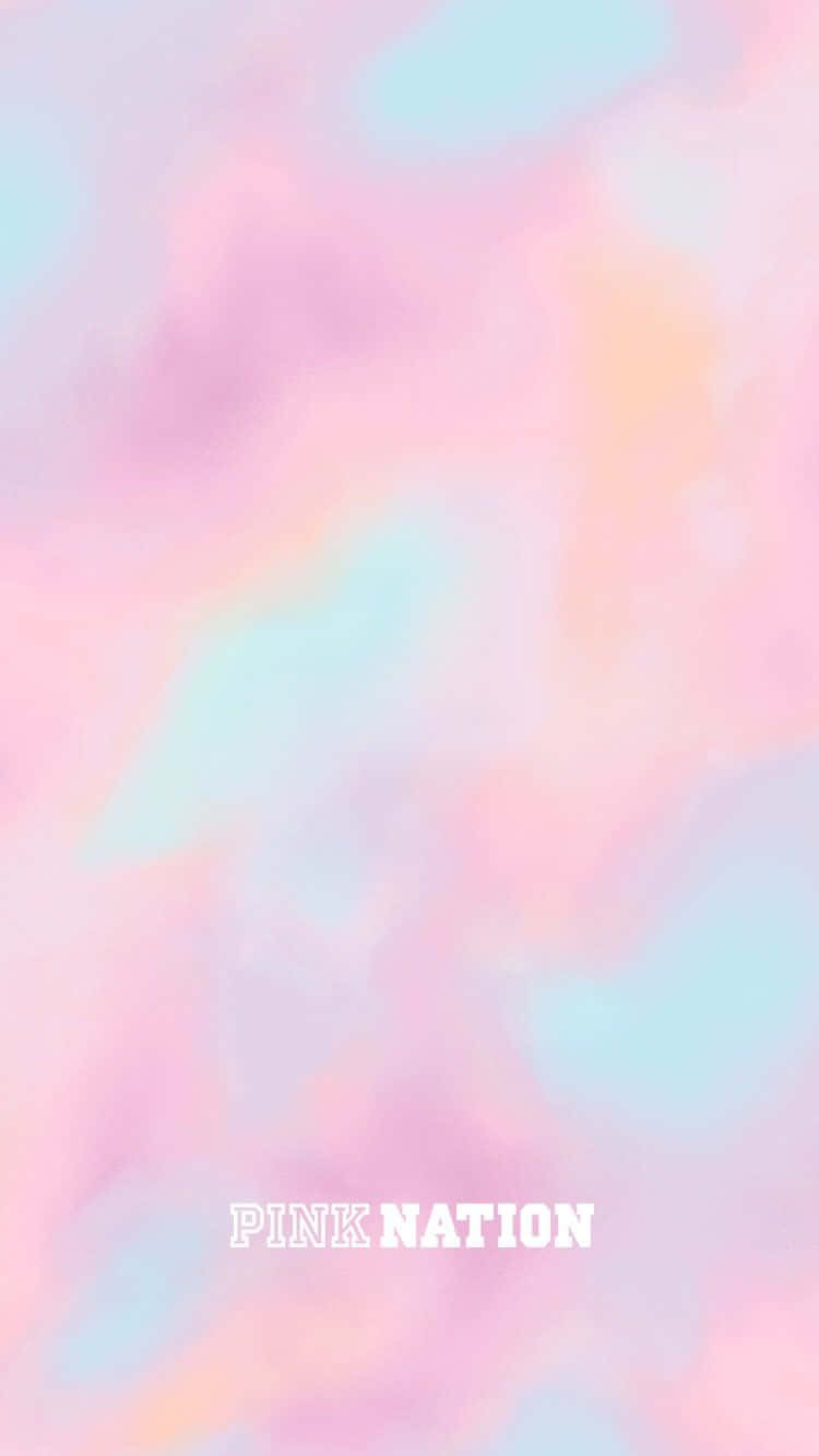 Pastel Pink Nation Logo Design Wallpaper