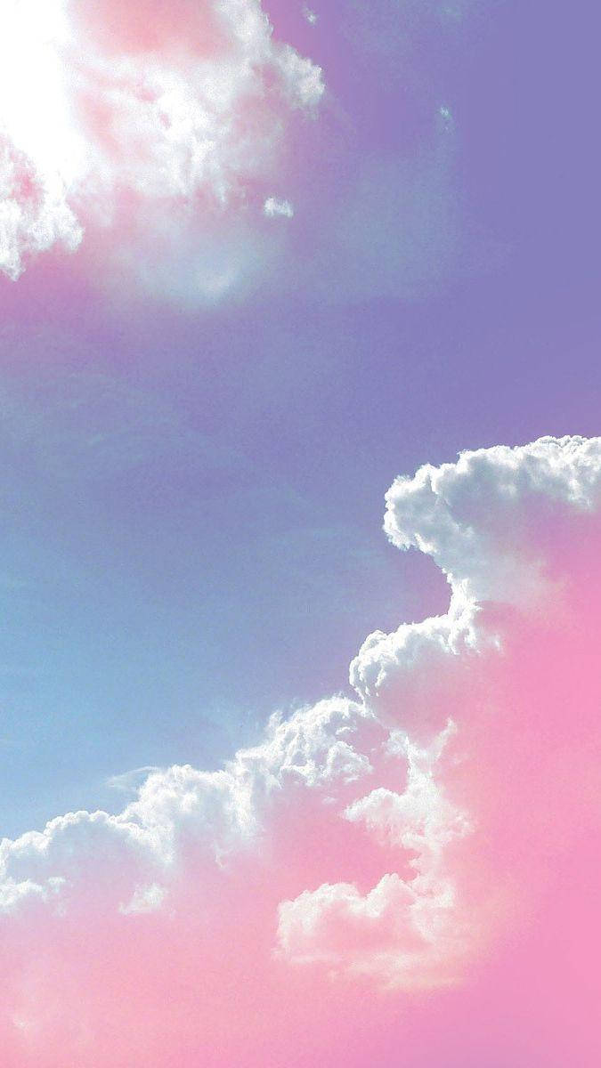 Pastel Purple Clouds Wallpaper