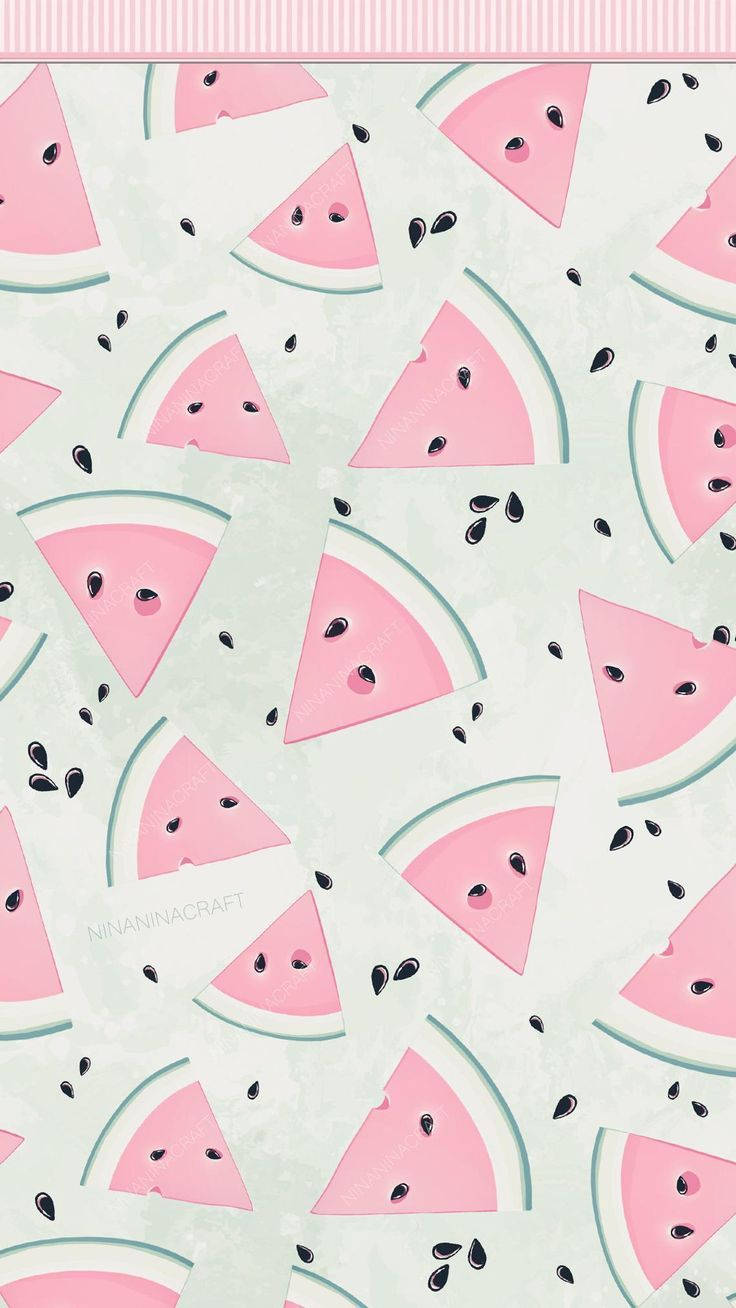Pastel Watermelon Summer Iphone Wallpaper