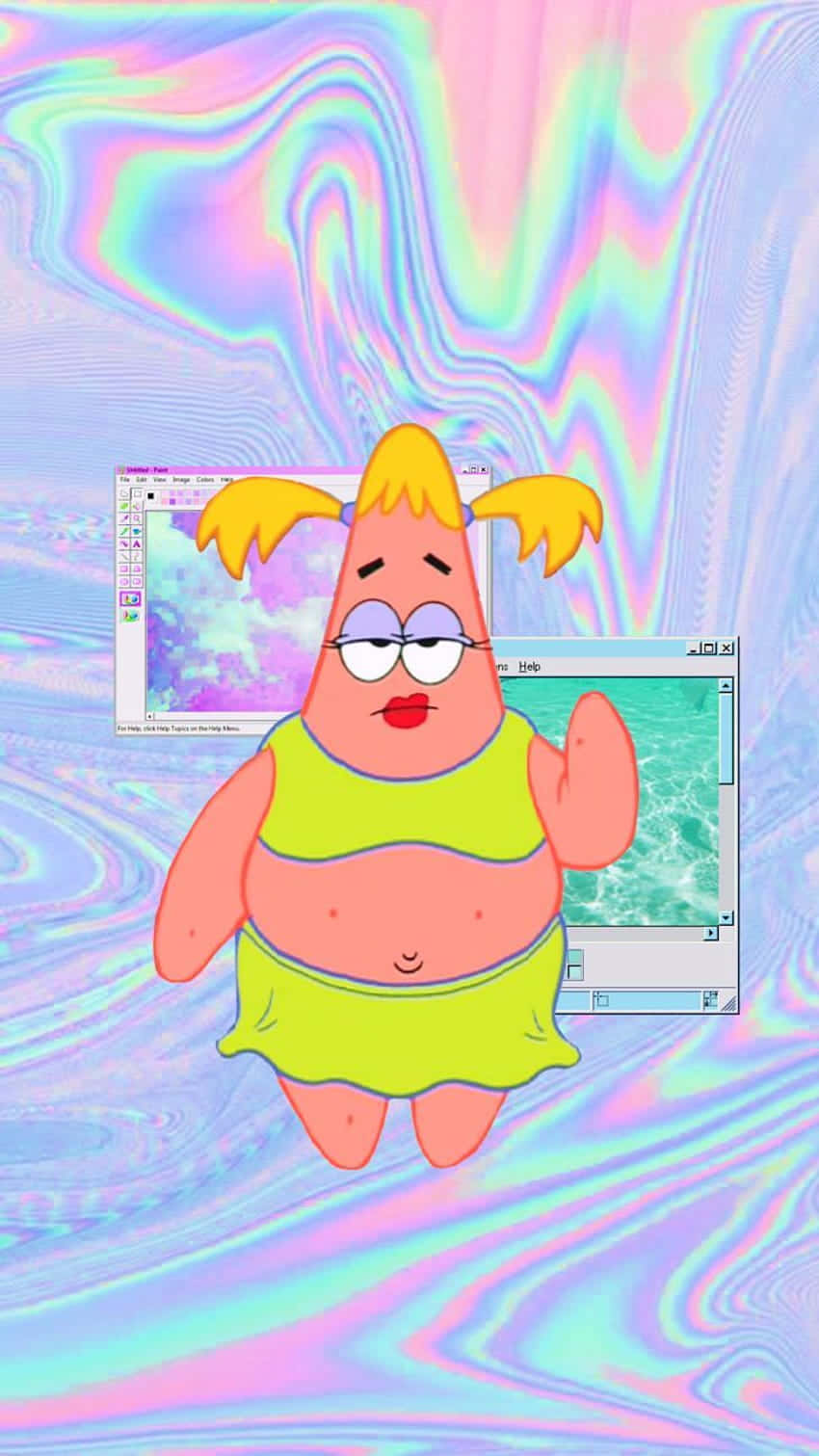 Patrick Loves To Relax And Enjoy The Sounds Of The Ocean. Wallpaper
