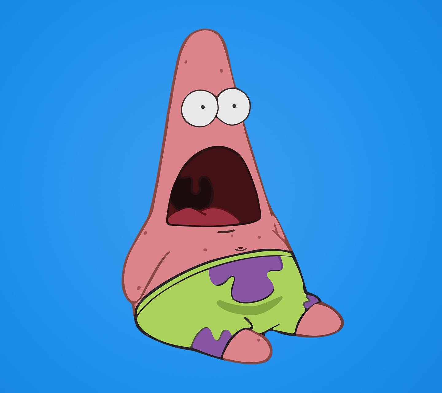 Patrick Star With Annoying Face Wallpaper
