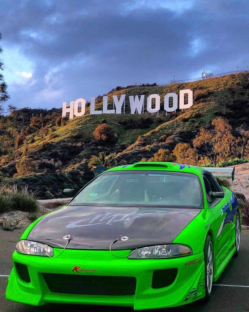 Paul Walker And His Custom Car, The Hellcat Wallpaper