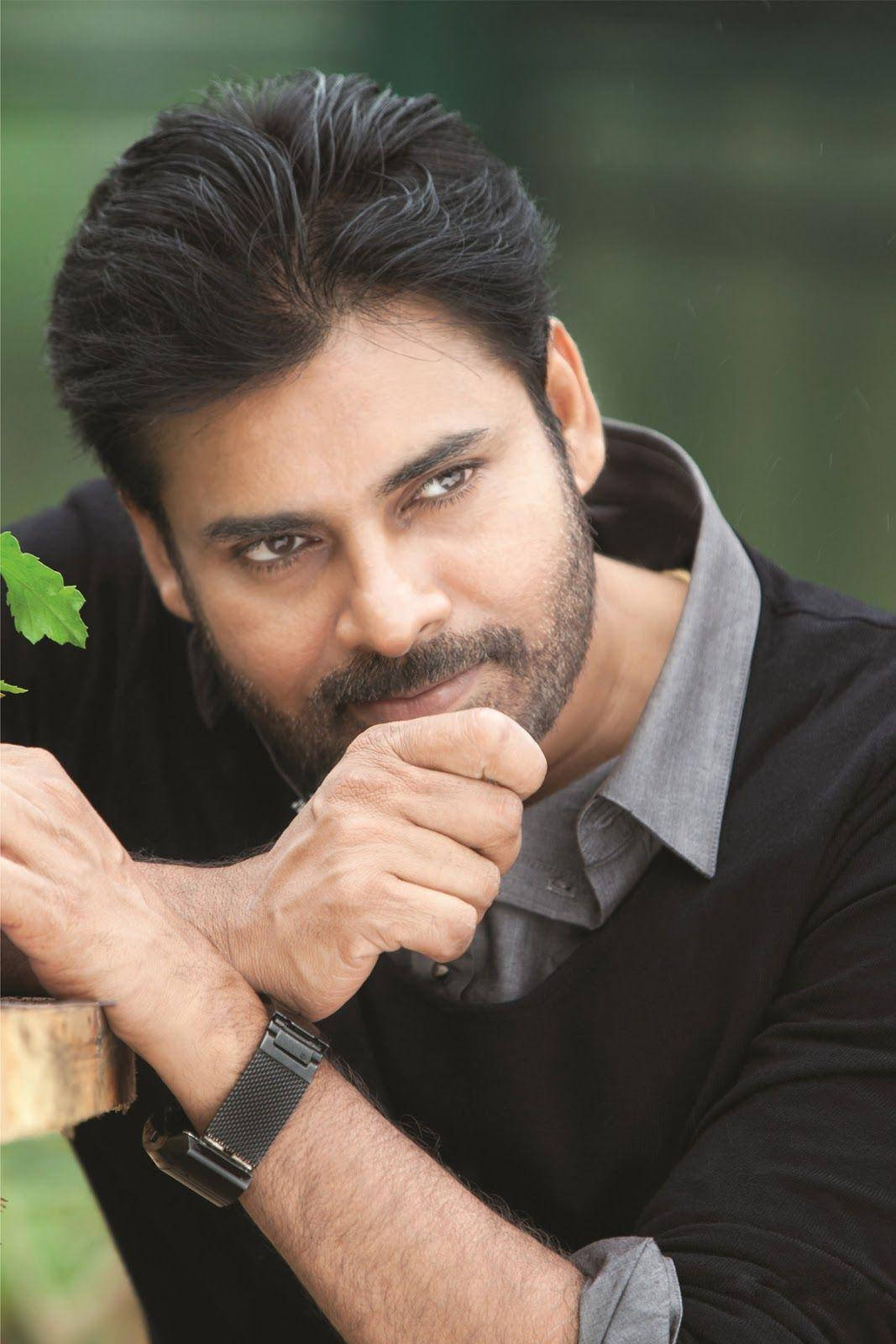 Pawan Kalyan In Black Wallpaper