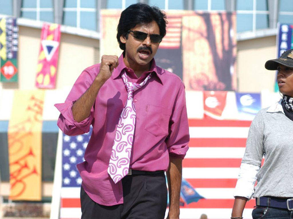 Pawan Kalyan In Pink Wallpaper